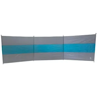 Bo-Camp Windschutz XL Strand Zelt Garten Zaun Sichtschutz groß 500x140 Blau/Grau