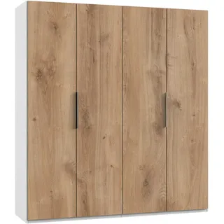 Level 200 x 216 x 58 cm Plankeneiche Nachbildung/weiß