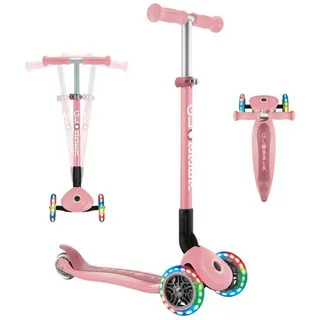 GLOBBER Primo Faltroller Mit Lichtern - Pastel Pink - One Size