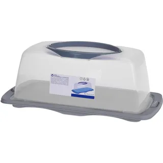 Kuchen Transportbox rund Tortencontainer mit Deckel, Haube und Griff Aufbewahrungsbox Kuchenbehälter Kuchenplatte Tortenbehälter Tortenbox Tortenteller Tortenhaube Tortenglocke - 40X20X15CM Mint