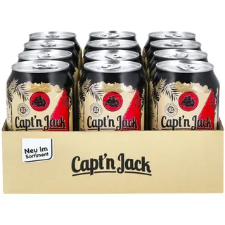 Capt'n Jack & Cola 10,0 % vol 0,33 Liter Dose, 12er Pack