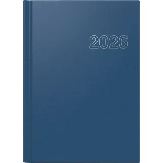 Rido rido/idé Buchkalender Mod. Chefplaner 2026 | A5, Kunststoff, blau