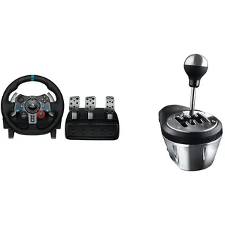 Logitech G29 Driving Force & Thrustmaster TH8A Shifter – Realistische High-End-Gangschaltung