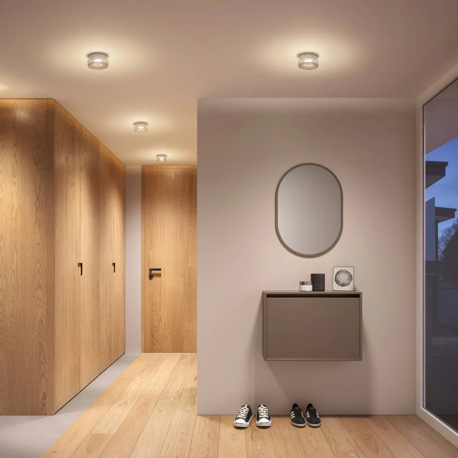 Ribag LED Deckenlampe Vior, dimmbar, weiß / opal, für Wohn- / Esszimmer, Aluminium, Modern, LED Deckenleuchte - 13 cm - 13 cm - 6.4 cm