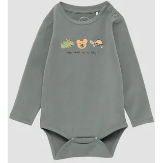 s.Oliver Body aus Baumwollmix mit Motiv-Sticker - 92