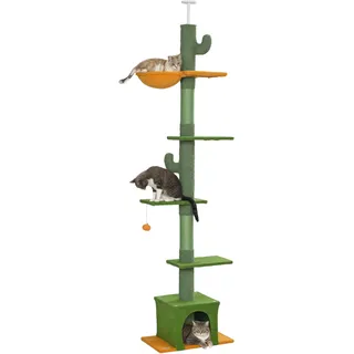 PawHut Kratzbaum Deckenhoch 230-275 cm grün