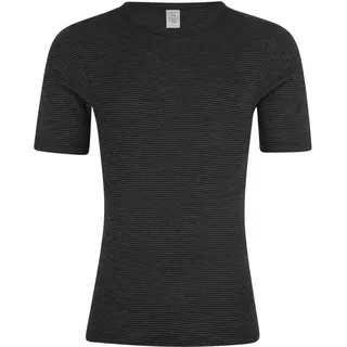 Ammann Unterhemd / Shirt Kurzarm Jeans Feinripp in Anthrazit | Gr.: XL