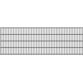 FA-Bausysteme Doppelstabmattenzaun 6/5/6 250 x 83 cm Anthrazit