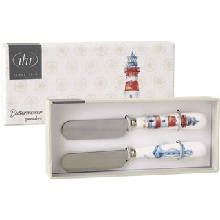 IHR Ideal Home Range Buttermesser Set Motiv: Lighthouse - Anker und Leuchtturm