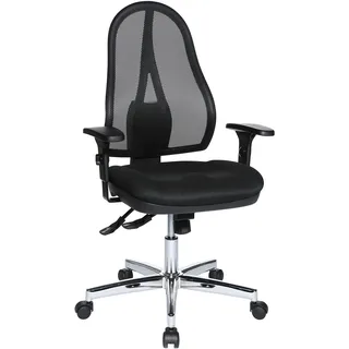 mit Armlehnen schwarz/chrom