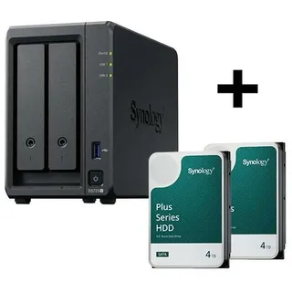Synology Disk Station DS725+ NAS-Server + Synology Plus 3.5" SATA 6Gb/s Festplatte 8 TB (2 x 4TB)