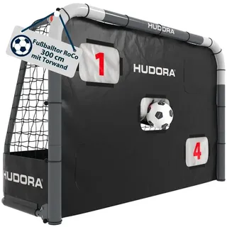 Hudora Fußballtor Schwarz 300 x 200 x 120 cm