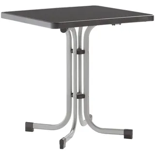 Sieger Boulevard-Klapptisch mit mecalit-Pro-Platte 70 x 70 x 72 cm graphit/schieferdekor anthrazit