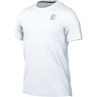 Nike Nikecourt Advantage Dri-Fit Tennisoberteil (Herren), White/Black, FZ6910-100, XS