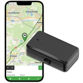 REX GPS Tracker Auto 4G LTE – Magnetischer Mini-GPS-Tracker, Akku bis zu 3 Monate, Echtzeit-Ortung, GPS Tracker mit SIM-Karte, Ortungsgerät für Auto, Fahrrad & Maschinen