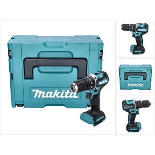 Makita Bohrmaschine + Akkuschrauber, DHP 487 ZJ Akku Schlagbohrschrauber 18 V 40 Nm Brushless - ohne Akku, ohne Ladegerät