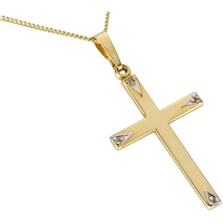 FIRETTI Kreuzanhänger Gelbgold 333
