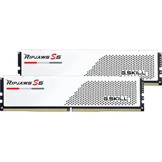 G.SKILL Ripjaws S5 (2 x 16GB, 5200 MHz, DDR5-RAM, DIMM), RAM, Weiss