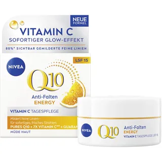 NIVEA Q10 Plus C Anti-Falten + Energy-Booster Tagespflege LSF 15 Anti-Aging Pflege Energy Lsf15 50Ml 50 ml