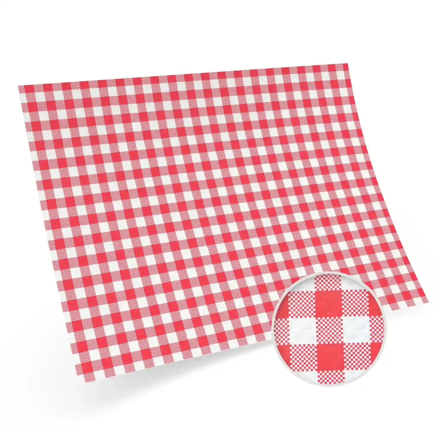 Tischset (PAP) Karo rot 40 x 30 cm