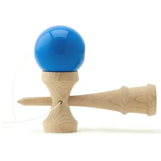 PRECORN Spielcenter Kendama Geschicklichkeitsspiel Kugel Holzspielzeug Holz-Kugelfangspiel blau