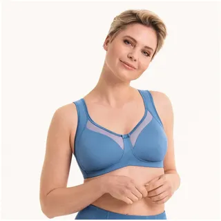 Anita since 1886 Gemoldeter BH ohne Bügel Clara Cup C-G, semitransparente Dekolleté-Blende, blau