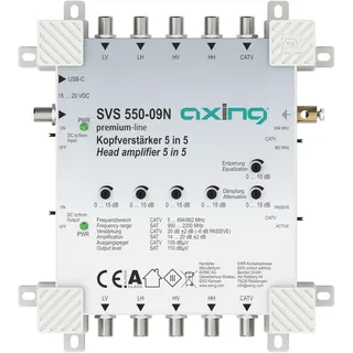 axing/skt Axing SVS 550-09N Kopfverstärker 5-Fach 20 dB für SPU 5xx-09N SAT-Multischalter