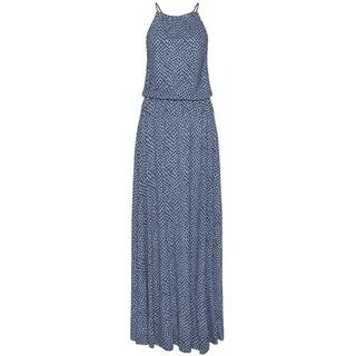LASCANA Maxikleid Damen blau-marine-bedruckt Gr.38