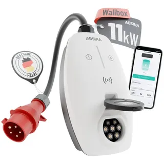 Absina Mobile Wallbox Typ 2 (11 kW, 16 A) - 9,5 m Kabel