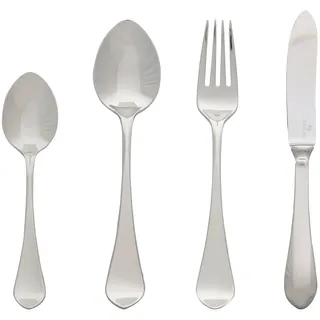 GreenGate Dinner Besteck Set Curved 4-teilig, silber