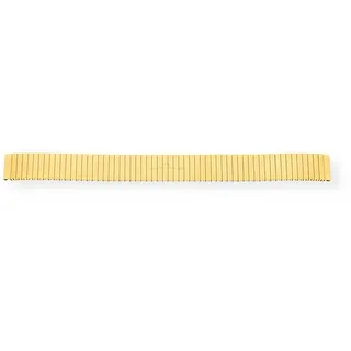 JuwelmaLux Uhrenarmband JuwelmaLux Uhrband JL28-09-0047 Edelstahl Zugband Überlänge 14 mm silberfarben Gelbgold Plattiertmm