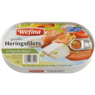 Wefina Heringsfilet Geteilt In Paprikasauce (200 g)