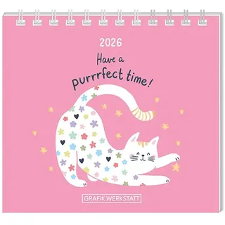 Grafik Werkstatt "Das Original" Mini-Kalender 2026 Have a purrrfect time!