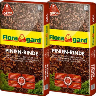 Floragard Pinien-Rinde 25-40 mm grob 2 x 60 l