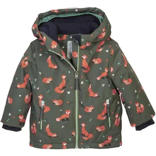 KILLTEC first instinct by killtec Unisex Baby Fisw 29 Mns Jckt Skijacke/Funktionsjacke Mit Kapuze Und Schneefang, Moos, 86-92