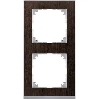 Merten Decor-Rahmen 2-fach Wenge/aluminium MEG4020-3671