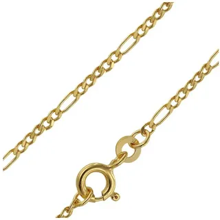 trendor 71811 Goldkette 333 Gold für Damen und Herren Figaro Diamantiert, 60 cm