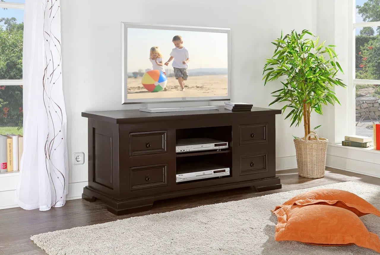 TV-Kommode, Lowboard MEXICO Kolonialstil, massiv