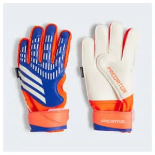 adidas Predator Match Kids Fingersave Torwarthandschuhe Lucid Blue / Solar Red / White 7