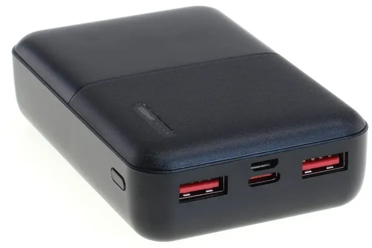 Universal Zusatz-/ Notfall-Akku OTB Powerbank mit 10000 mAh zum Laden fast aller Geräte, 2 USB Ausgä