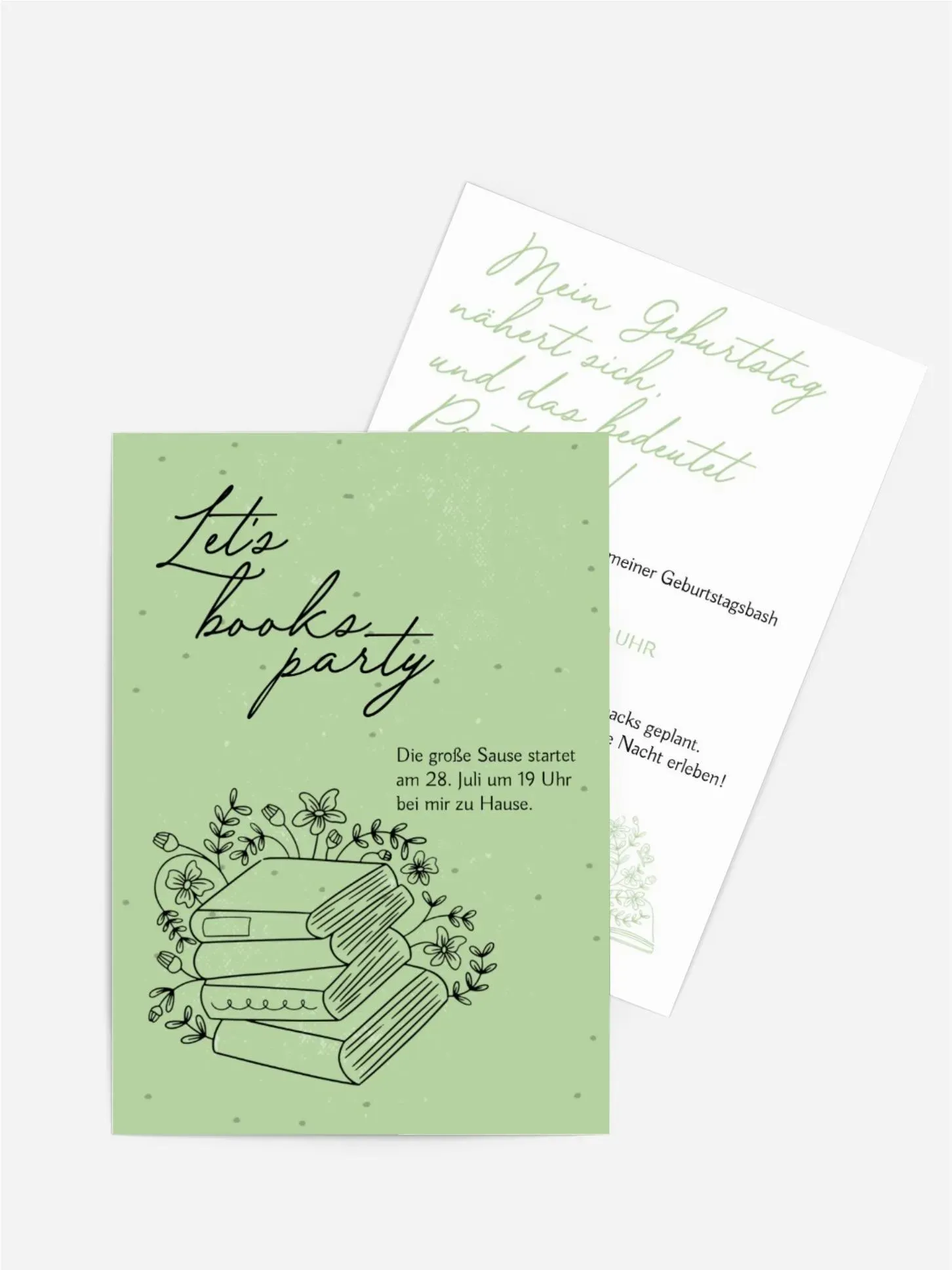 Einladungen zum Geburtstag  selbst gestalten mit Spruch und Fotos im Onlinedesigner bei Meine-Kartenmanufaktur.de
