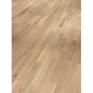 Parador Basic 11-5 Parkett Eiche Weißpore weiß Rustikal matt lack Schiffsboden 3-Stab 2200x185x11.5 mm