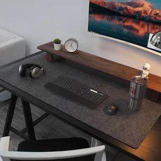 Hochwertige FilzSchreibtischunterlage mit rutschfester Unterseite, 70 x 35 cm, TastaturMauspad, ComputerSchreibtischunterlage zum SpielenSchreiben, kratzfest, wasserdichte