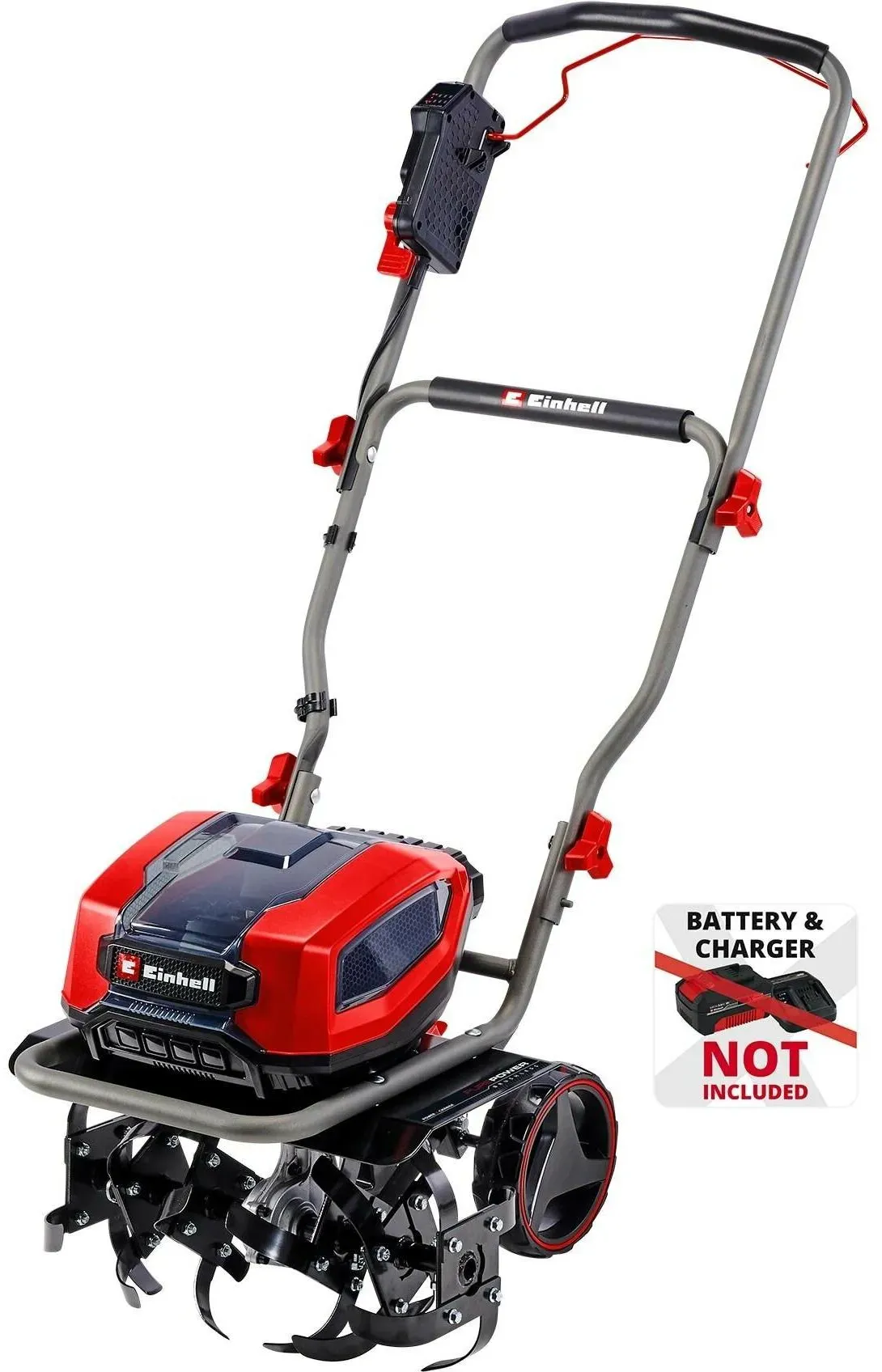 Einhell Akku-Bodenhacke GP-CR 36/45 Li E BL- Solo Power X-Change (36 V, Brushless, 45 cm Arbeitsbreite, 23 cm Arbeitstiefe, höhenverstellbare Räder, ohne Akku)