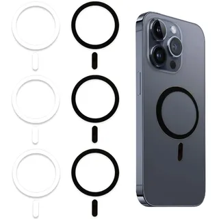 Ring Magnetisches, Universal Magnet Ring Aufkleber Kompatibel mit mit Magsafe Zubehörhalterung Magnetisches Konvertierungsset Magnetring Handy Sticker für Kabelloses Laden iPhone Galaxy