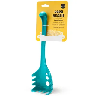 OTOTO Papa Nessie Spaghettilöffel - Nudellöffel Lebensmittelecht und BPA-Frei - Hitzebeständiger Spaghetti Nudelschöpfer mit Zinken - Nudelkelle aus Kunststoff Maße: 28,5 x 8,5 x 5,5 cm