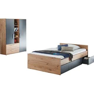 Arthur Berndt Jugendzimmer Set 3-tlg. Bett Kleiderschrank Bettkästen