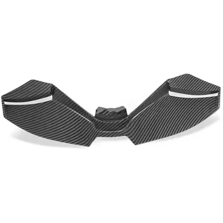 VNSMM Motorrad Spoiler Passend für MT-09 MT09 SP 2024 2025 Motorrad Winglet Aerodynamischer Flügel Frontspoiler Kit Downforce Naked Frontal Spoiler Motorrad Zubehör(Carbon Fiber-Grey)