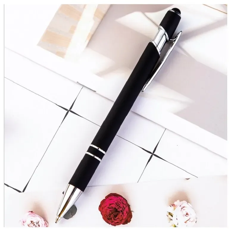 Kugelschreiber Display Touch Pen Stift für iPad iPhone Samsung Huawei Xiaomi Schwarz