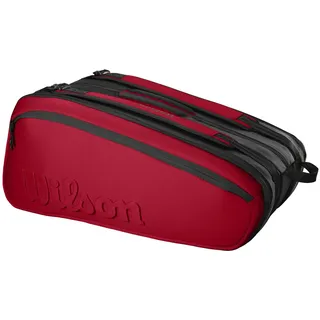 Wilson Unisex-Erwachsene Super Tour 15 Pk Clash V2.0 Schläger, Schwarz/Rot (Mehrfarbig), Einheitsgröße, Schwarz/Rot (Mehrfarbig)